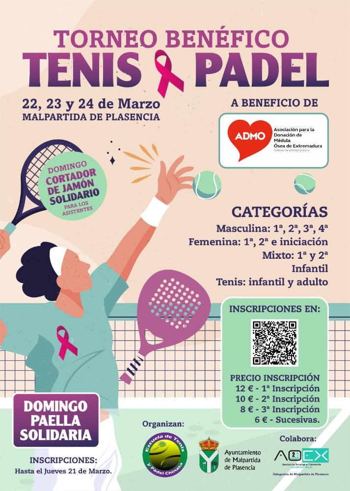 Imagen Torneo Benéfico de Tenis & Pádel a favor de ADMO (Asociación de Donantes de Médula Ósea)