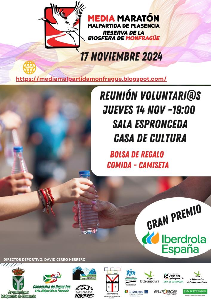 Imagen REUNIÓN VOLUNTARIOS/AS MEDIA MARATÓN