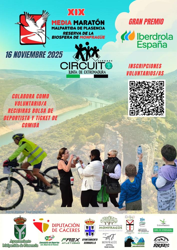 Imagen VOLUNTARIOS MEDIA MARATÓN - 16 NOVIEMBRE 2025