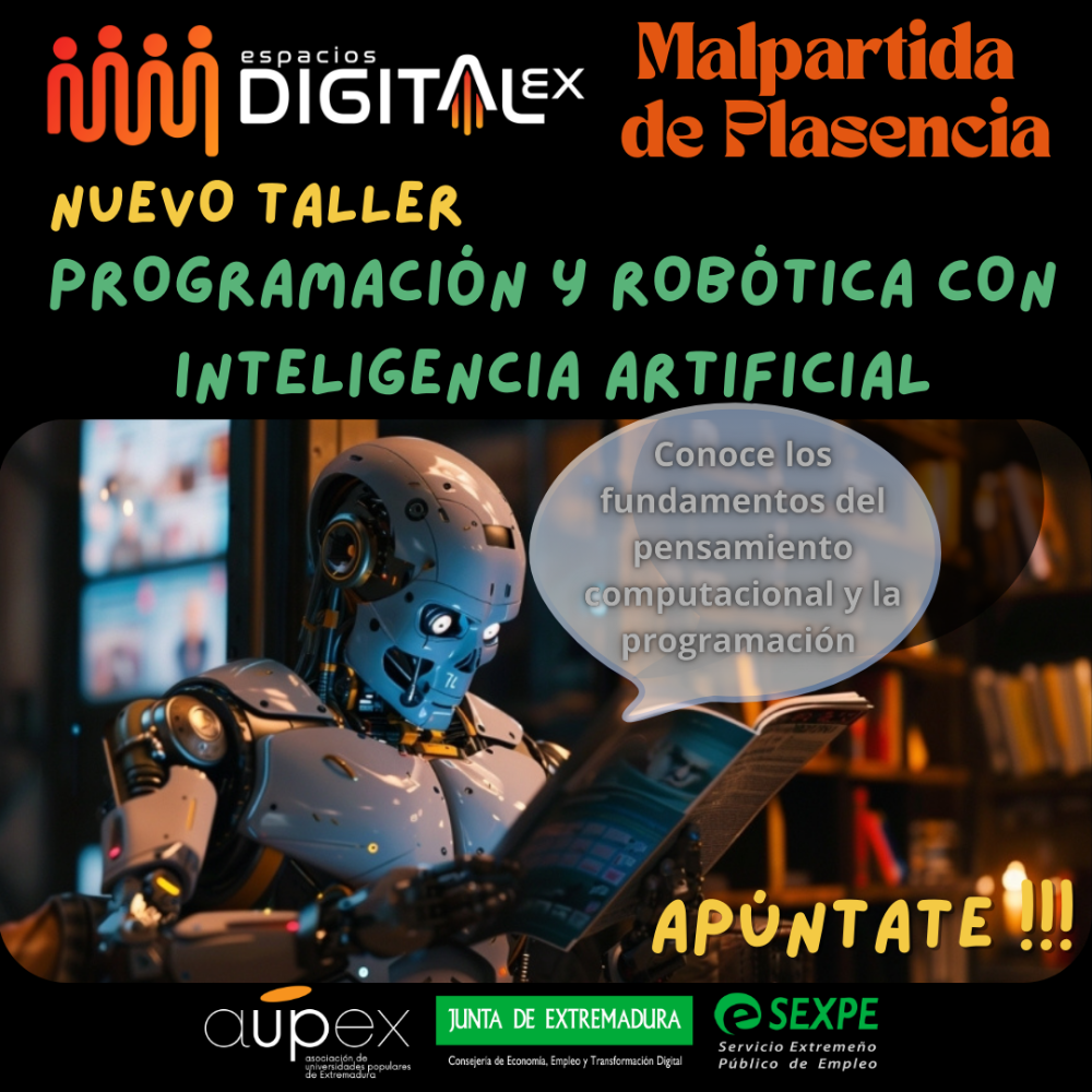 Imagen Nuevo taller de “Programación y robótica con inteligencia artificial”.