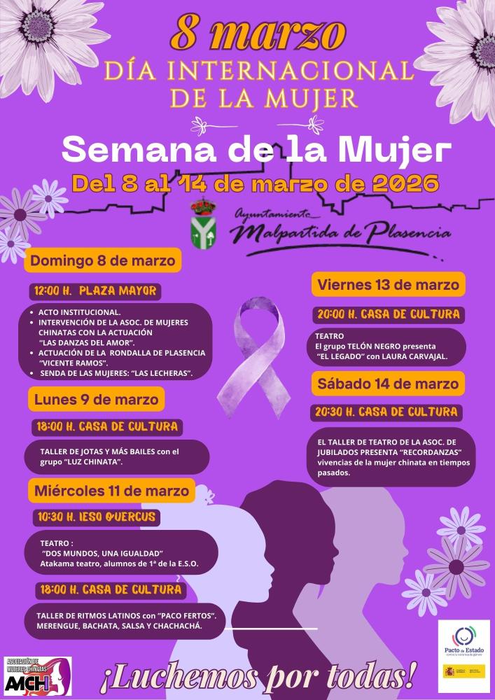 Imagen ACTOS PROGRAMADOS PARA LA CELEBRACIÓN DEL DÍA INTERNACIONAL DE LA MUJER.