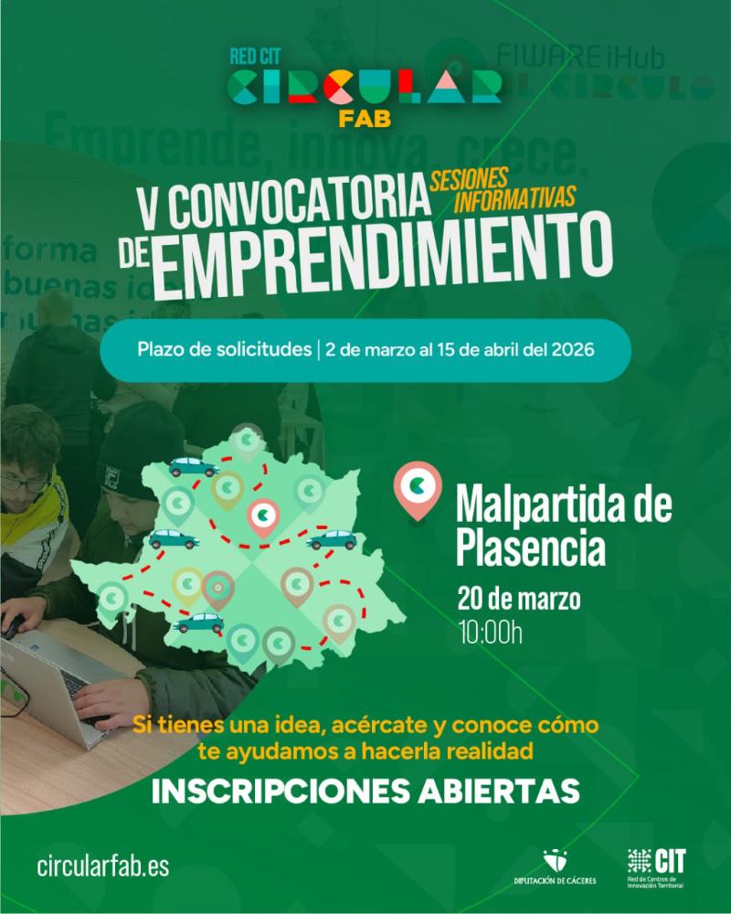 Imagen ¡¡V Convocatoria de Emprendimiento de la Red Circular FAB!!