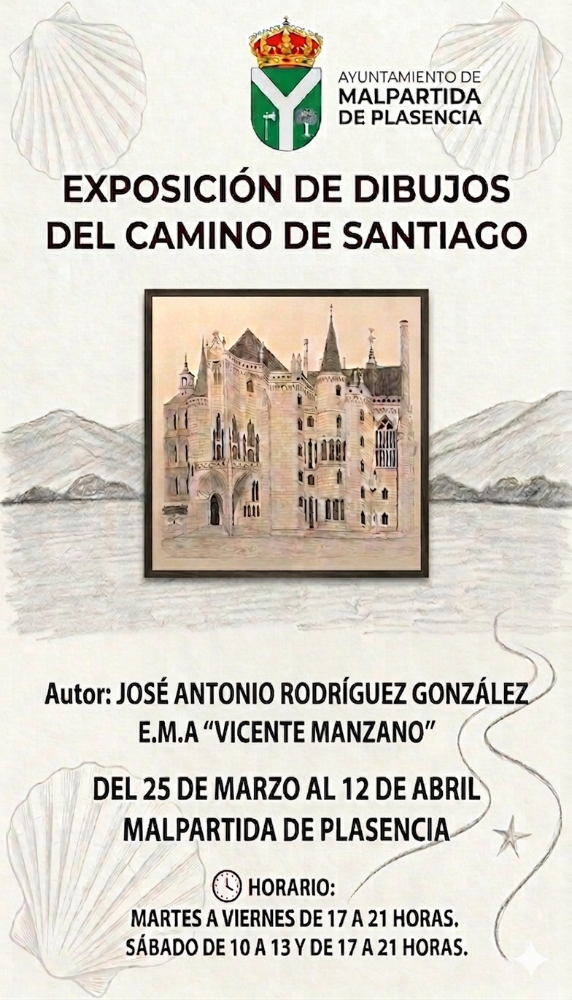 Imagen EXPOSICIÓN DE DIBUJOS DEL CAMINO DE SANTIAGO