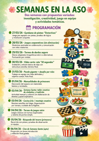 Imagen Actividades que se van a realizar en la ASO