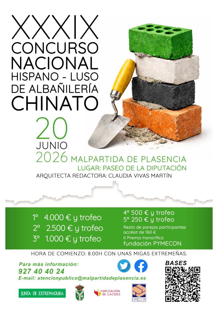 Imagen XXXIX CONSURSO NACIONAL HISPANO-LUSO DE ALBAÑILERIA CHINATO