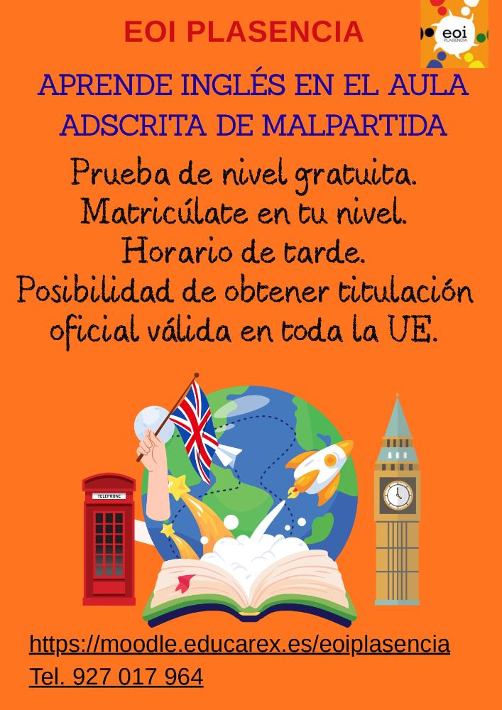 Imagen APRENDE INGLÉS EN EL AULA ADSCRITA DE MALPARTIDA