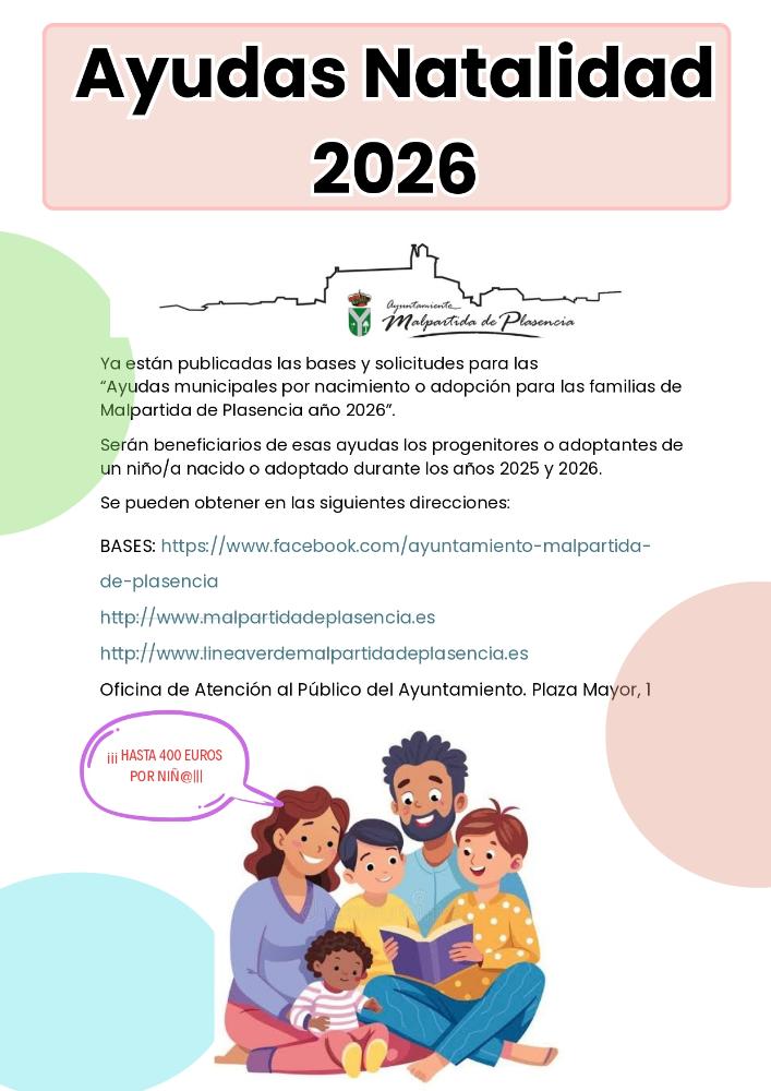 Imagen AYUDAS A LA NATALIDAD 2026